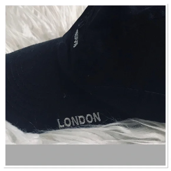 Pepe Jeans London Cap Hat Black White Embroidered Front Adjustable Back One Size - Picture 5 of 7